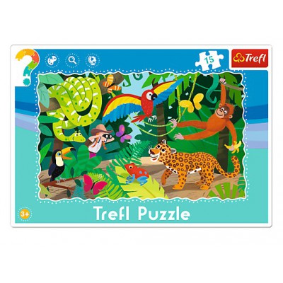 Trefl-31219 Frame Jigsaw Puzzle - Tropical Forest