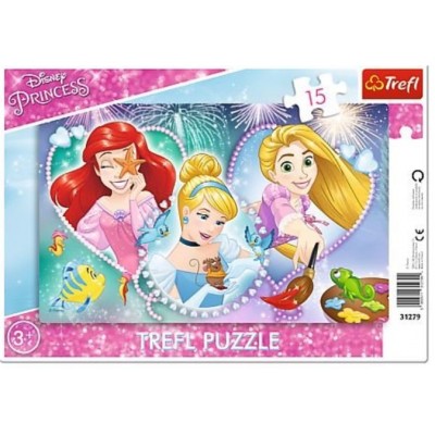 Trefl-31279 Frame Puzzle - Disney Princess