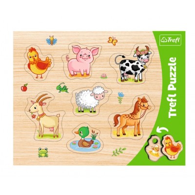 Trefl-31305 Frame Puzzle - Farm animals