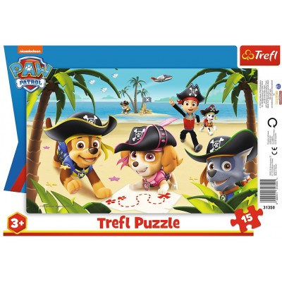 Trefl-31350 Frame Puzzle - Paw Patrol