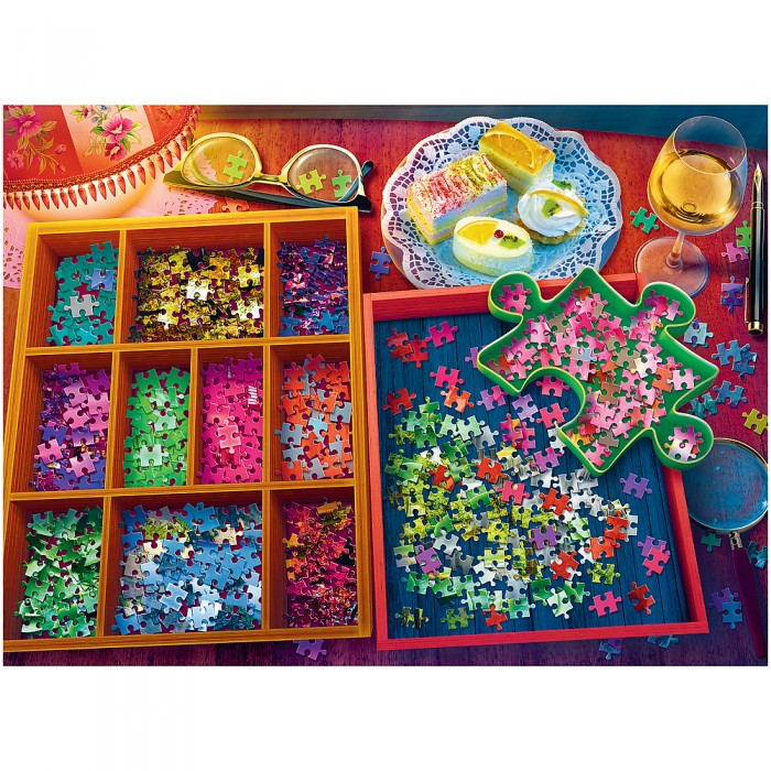Puzzle Trefl-33079 Abend mit Rätseln