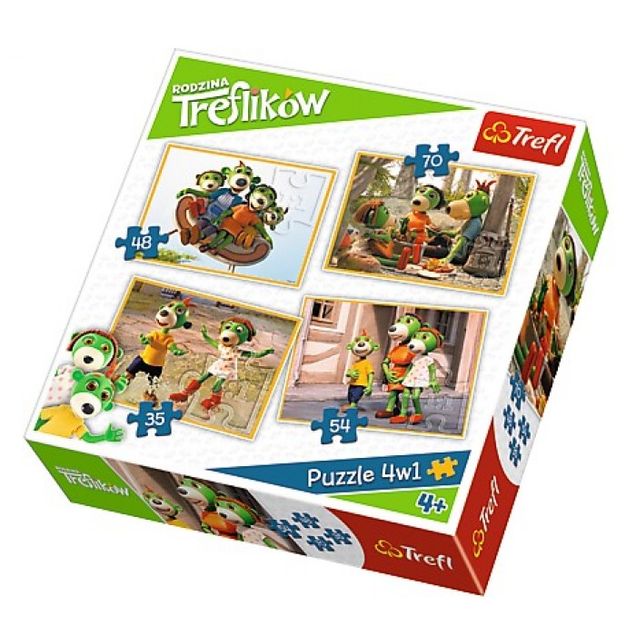  Trefl-34271 4 Puzzles - Koe