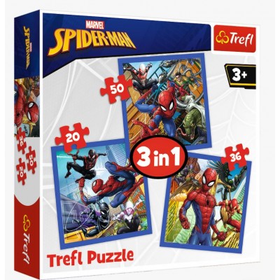 Puzzle Trefl-34841 3 in 1 - Spider Force