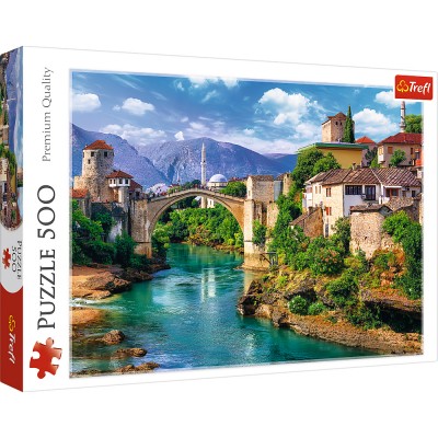 Puzzle Trefl-37333 Old Bridge in Mostar, Bosnia and Herzegovina