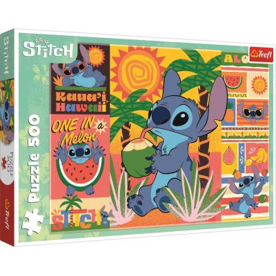 Puzzle Trefl-37483 Holidays with Stitch