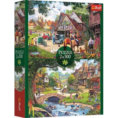 Trefl-37494 2 Puzzles - Idyllic life