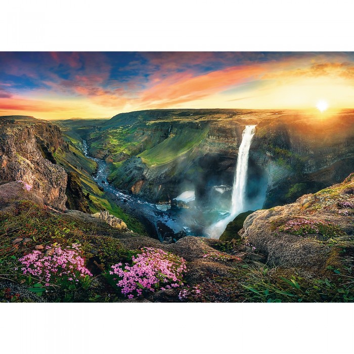 Háifoss Waterfall, Iceland Puzzle 2000	pieces