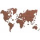 Wooden Puzzle - World Map XL (Dark Oak)