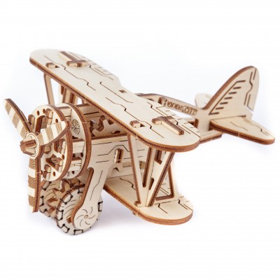 Wooden-City-WR304-8039 3D Wooden Jigsaw Puzzle - Biplane