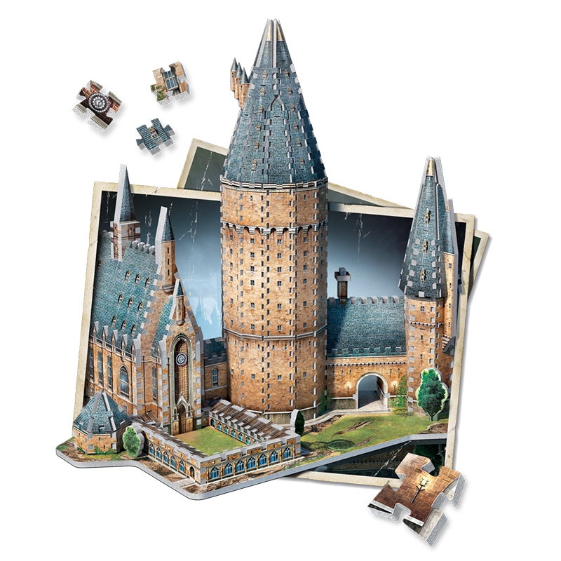 3 Puzzles 3D - Set Harry Potter (TM) - 1050 Teile - WREBBIT 3D
